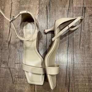 Vince Camuto Nude Ankle Strap Sandals Heels